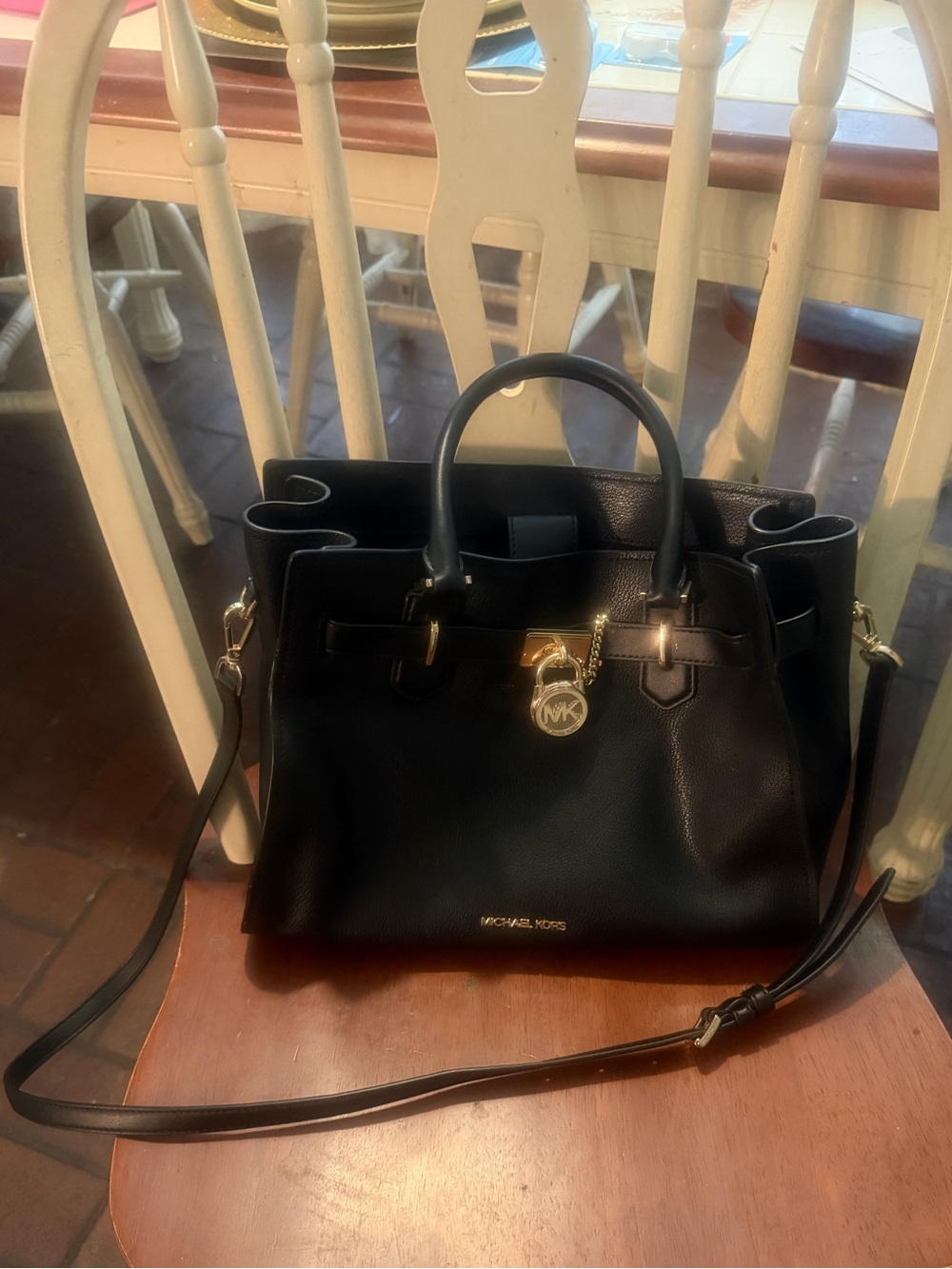 Michael Kors Hamilton Medium Leather Satchel